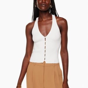 NWOT Aritzia Wilfred Affinity Top in Light Birch, size Small